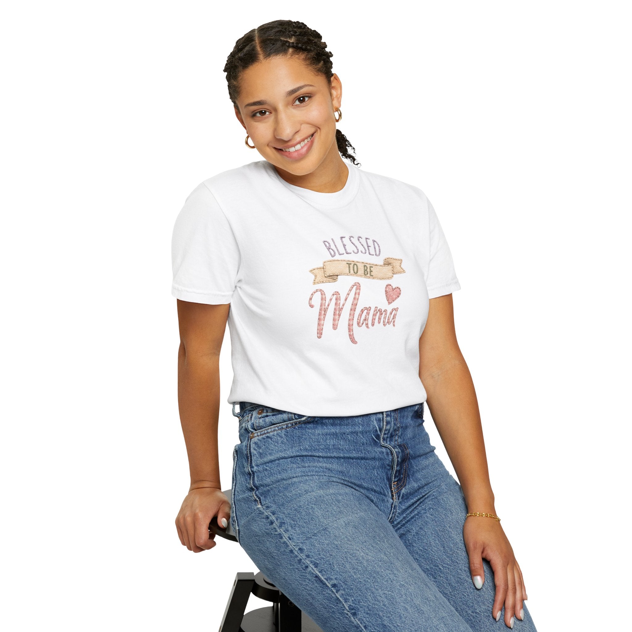 Blessed to Be Mama T-Shirt — Cute Mom Pregnancy Announcement Tee