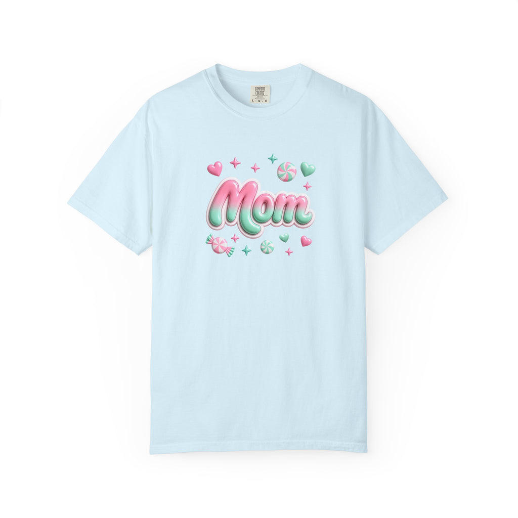 Mom Pastel Candy Script T-Shirt