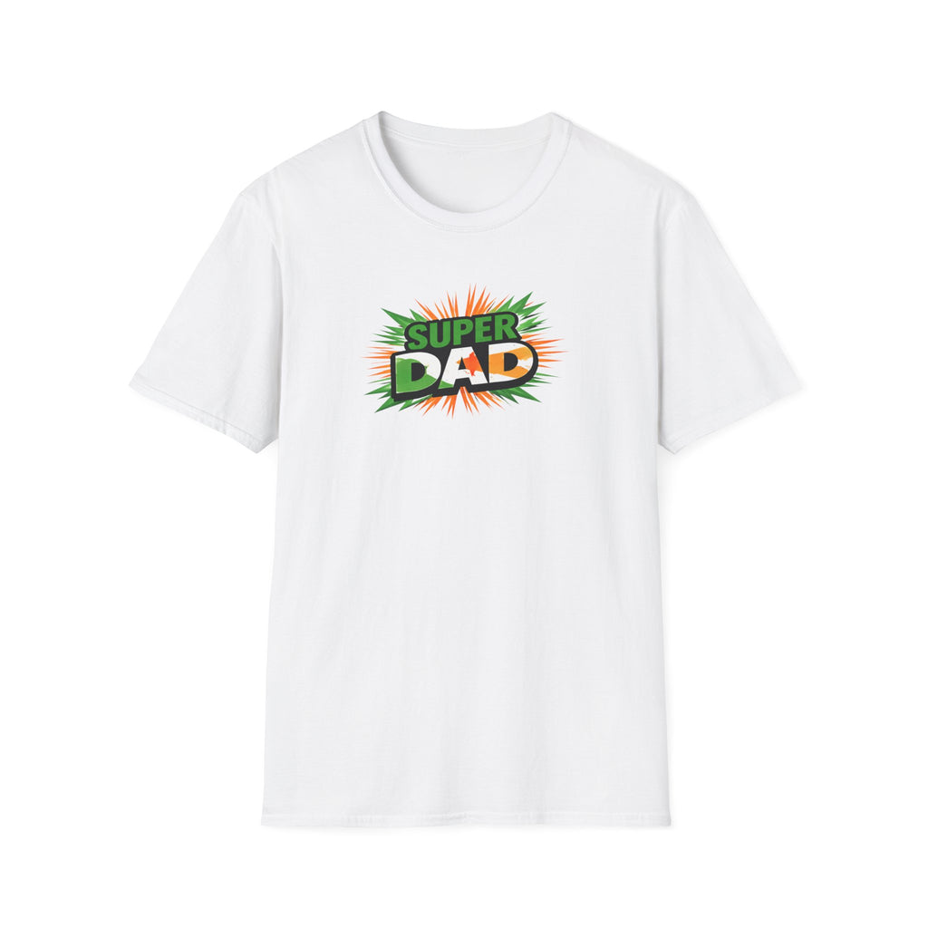 Super Dad T-Shirt — Ireland Flag themed Retro Comic Father’s Day Tee