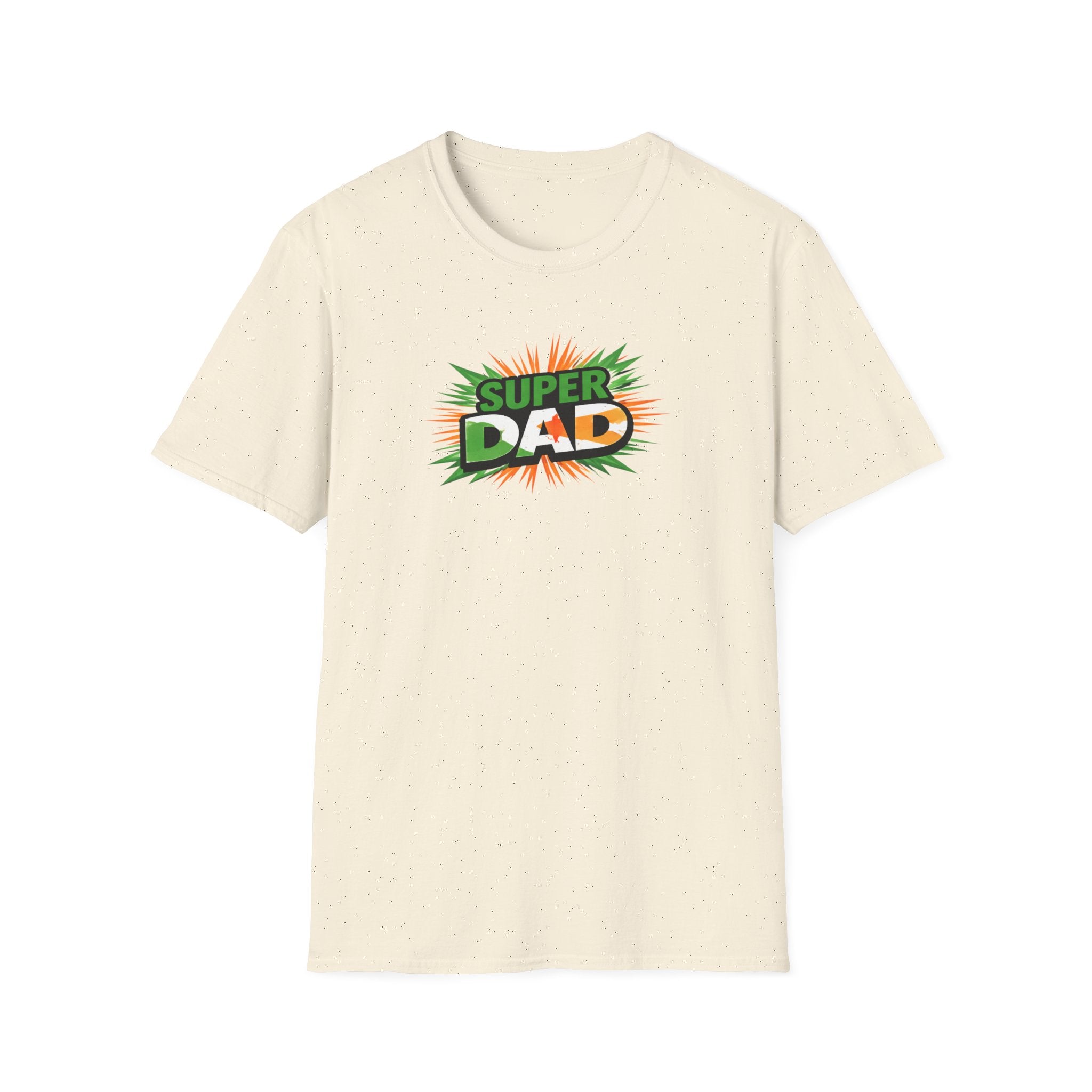 Super Dad T-Shirt — Ireland Flag themed Retro Comic Father’s Day Tee