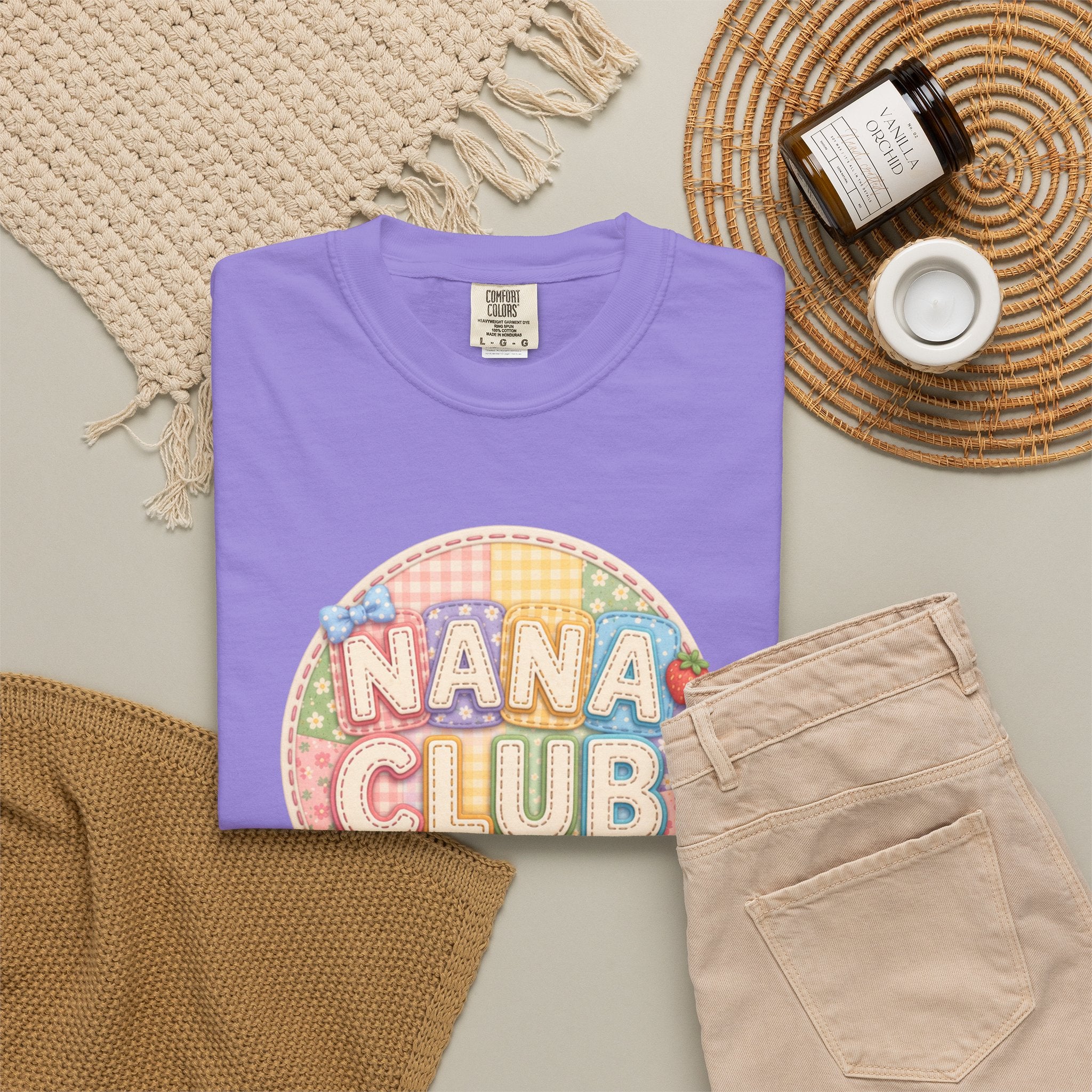 Nana Club T-Shirt — Retro Pastel Grandma Gift Tee