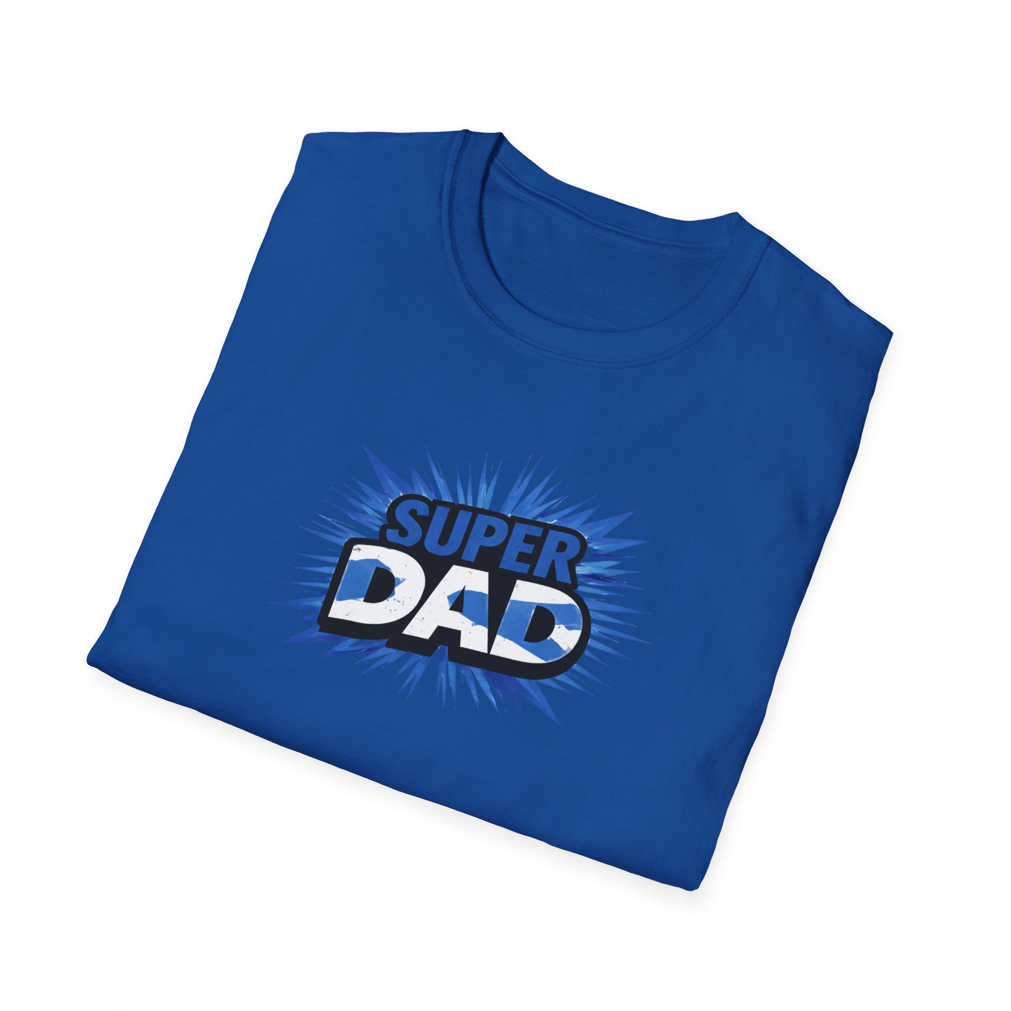 Super Dad T-Shirt — Scotland Flag themed Comic-Style Father's Day Gift