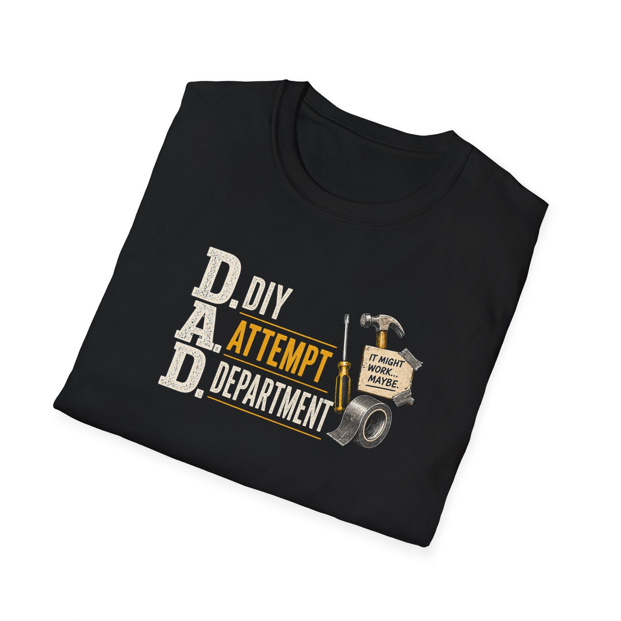 T-Shirt — "DAD: DIY Attempt Department" Funny Father’s Day Tool Shirt