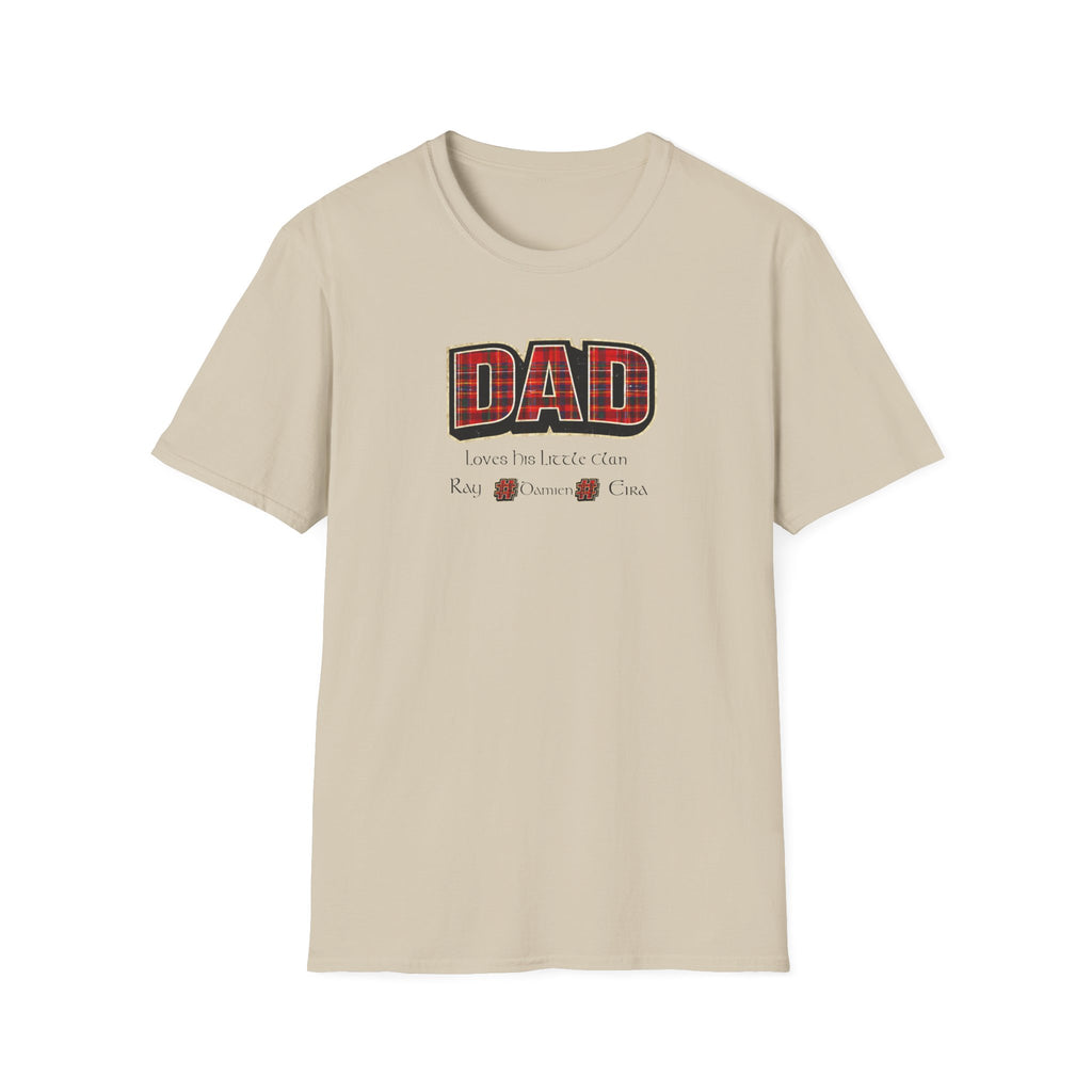 Dad Plaid Design T-Shirt – Rustic Father’s Day Gift