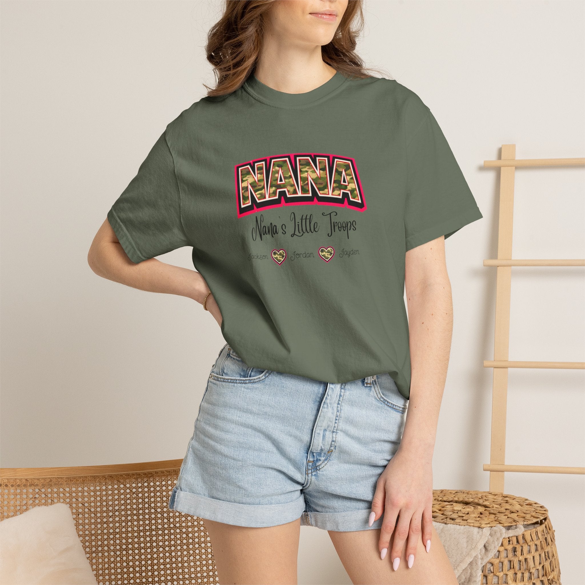 NANA Leopard Print Tee - "Nana's a Little Tramp" Graphic T-Shirt for Grandmothers