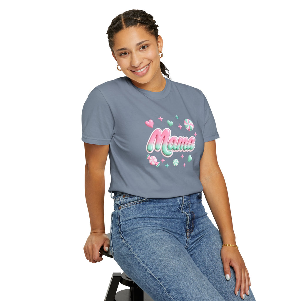 Mama Pastel Candy Script T-Shirt