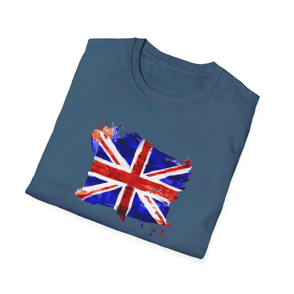 British Flag Watercolor T-Shirt – "Made in the UK" Pride Tee