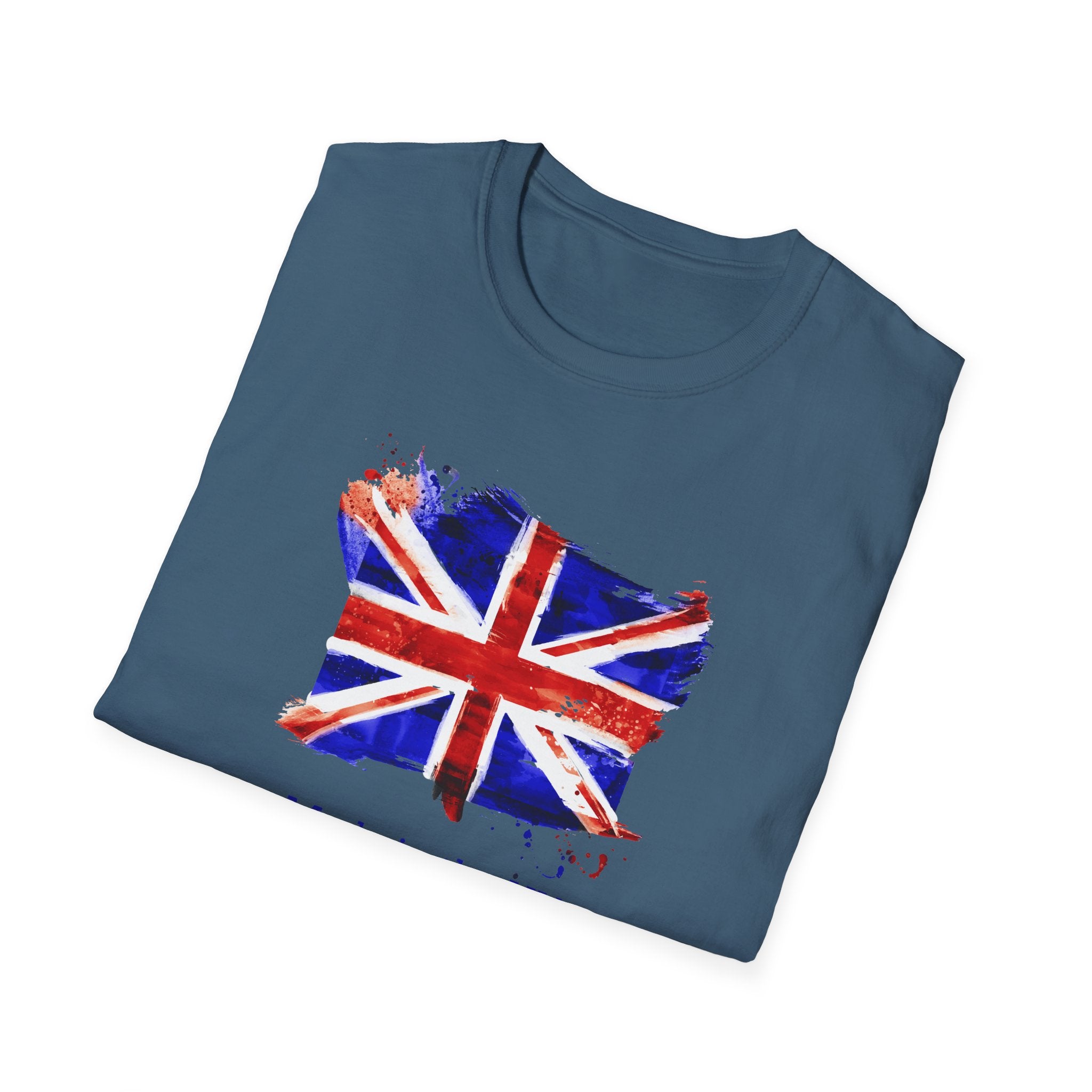 British Flag Watercolor T-Shirt – "Made in the UK" Pride Tee