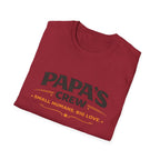 Papa's Crew T-Shirt — "Small Humans, Big Love" Grandpa Gift