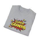 Super Grandpa T-Shirt – Comic Book Retro Graphic Tee for Grandfathers