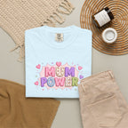 Mum Power T-Shirt — Cute Pink Heart Mothers Day Tee