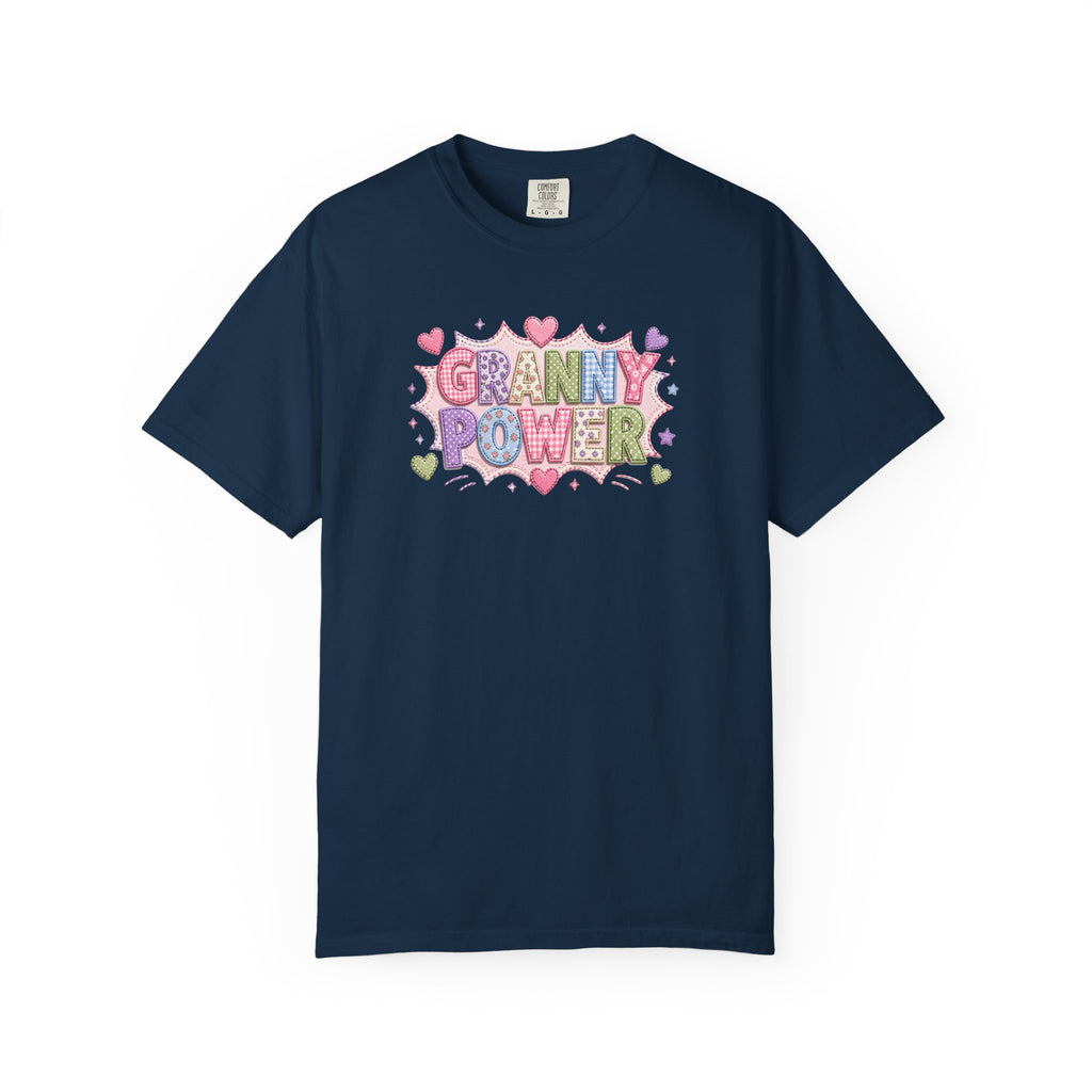 Granny Power T-Shirt — Retro Heart Graphic Tee for Grandmas