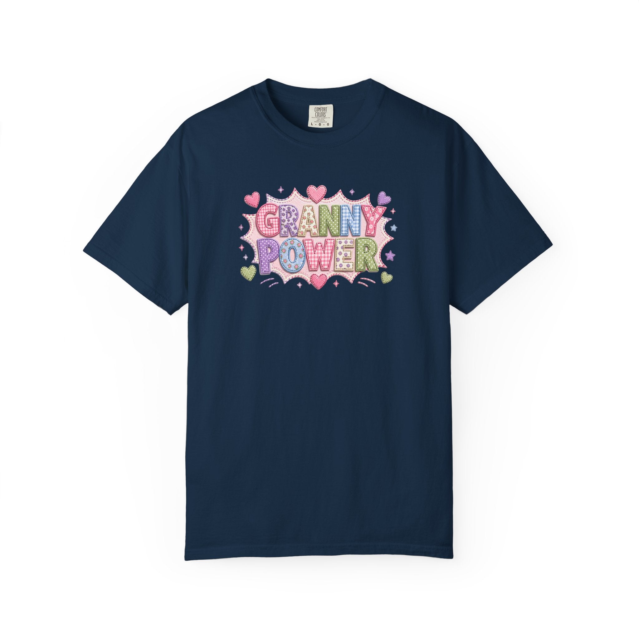 Granny Power T-Shirt — Retro Heart Graphic Tee for Grandmas