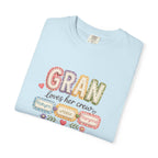 Gran Loves Her Crew T-Shirt — Personalized Grandma Family Names Tee