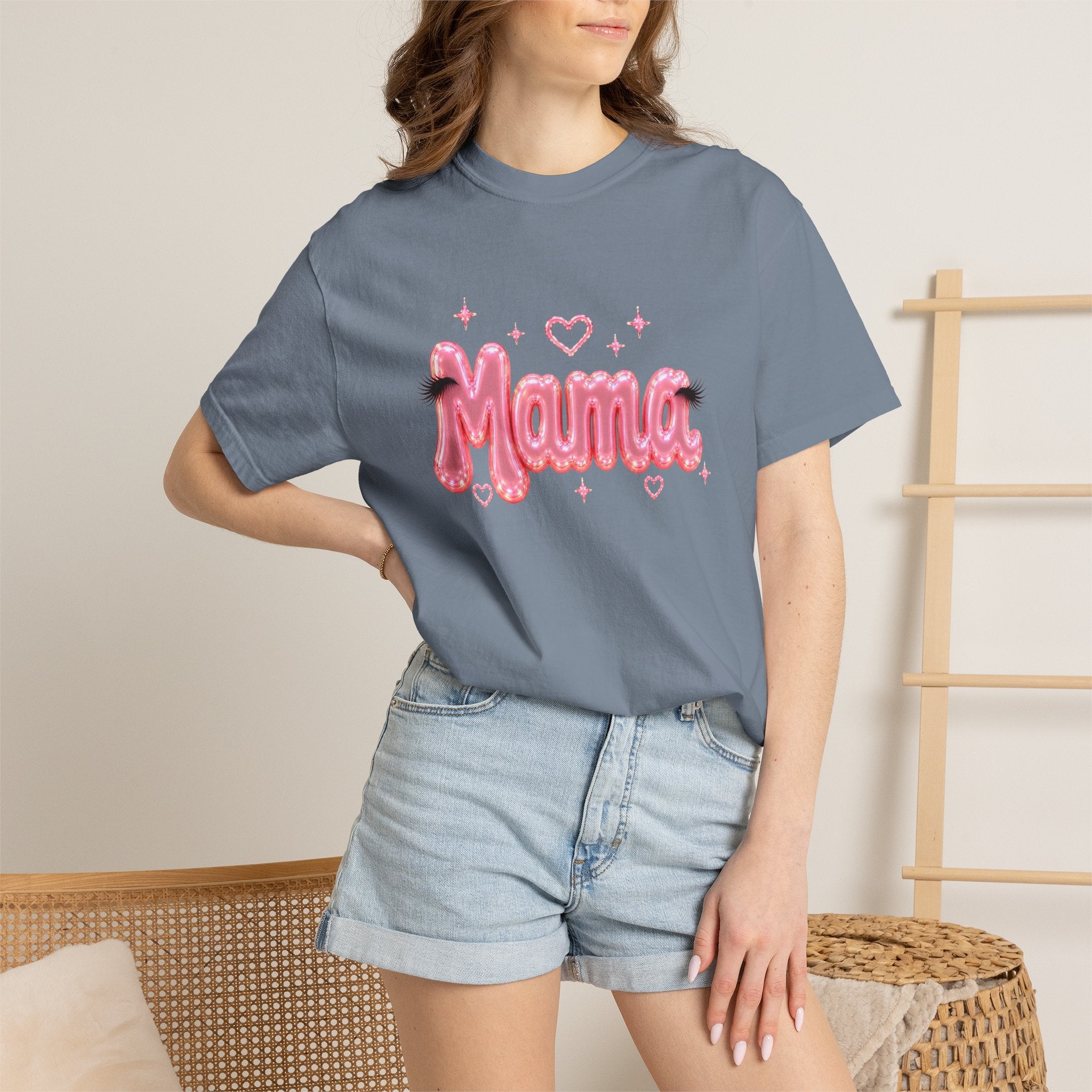 MAMA Pink Balloon Eyelashes T-Shirt