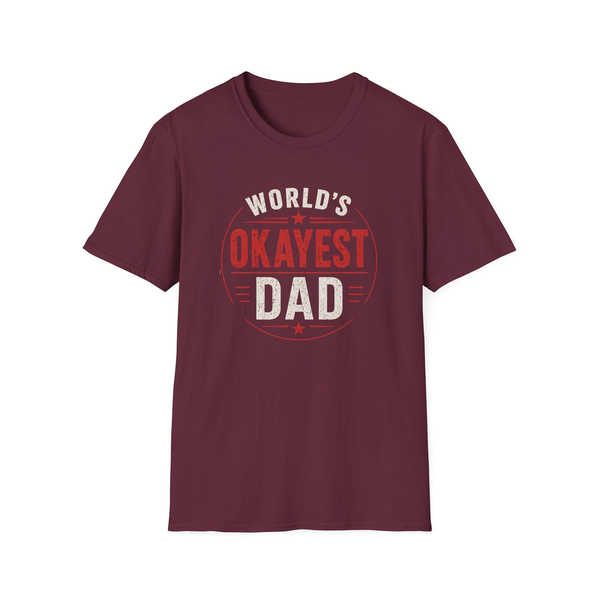 Funny "World's Okayest Dad" T-Shirt – Humorous Father's Day Gift
