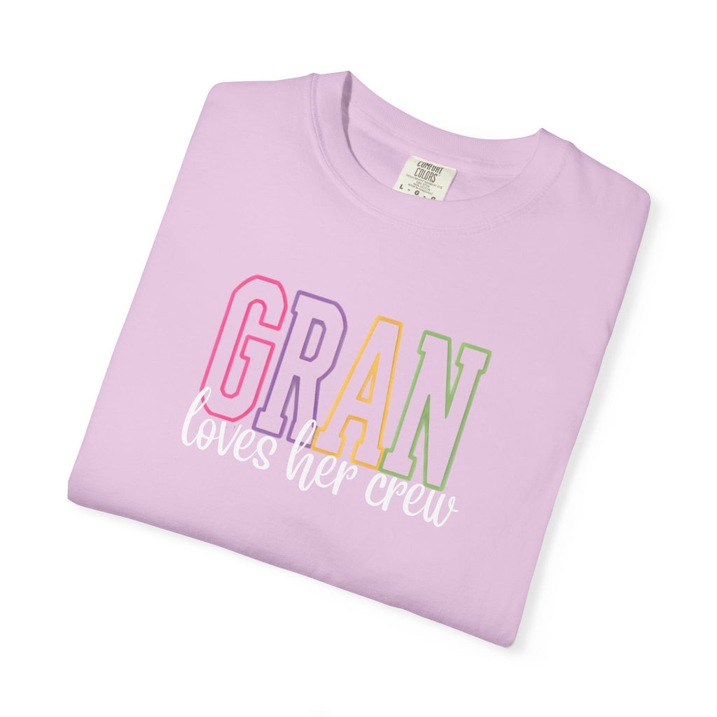 T-Shirt — "Gran Loves Her Crew" Pastel Grandma Tee