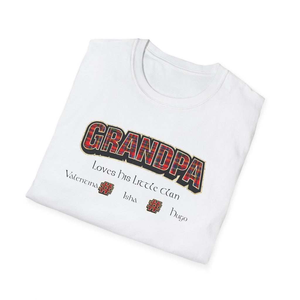 Grandpa Loves His Little Clan T-Shirt — Funny Father's Day Gift for Beer-Loving Grandpa