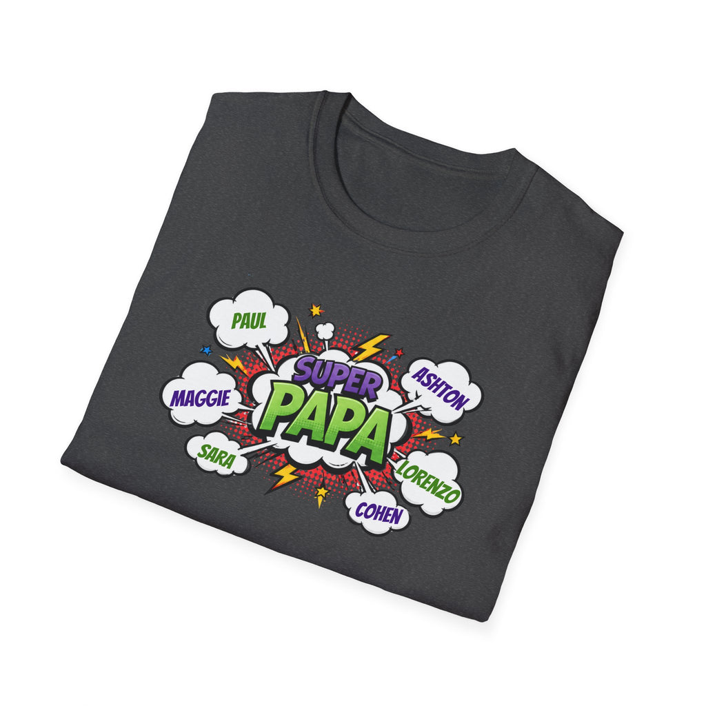 Super Papa Comic T-Shirt — Funny Father’s Day Gift