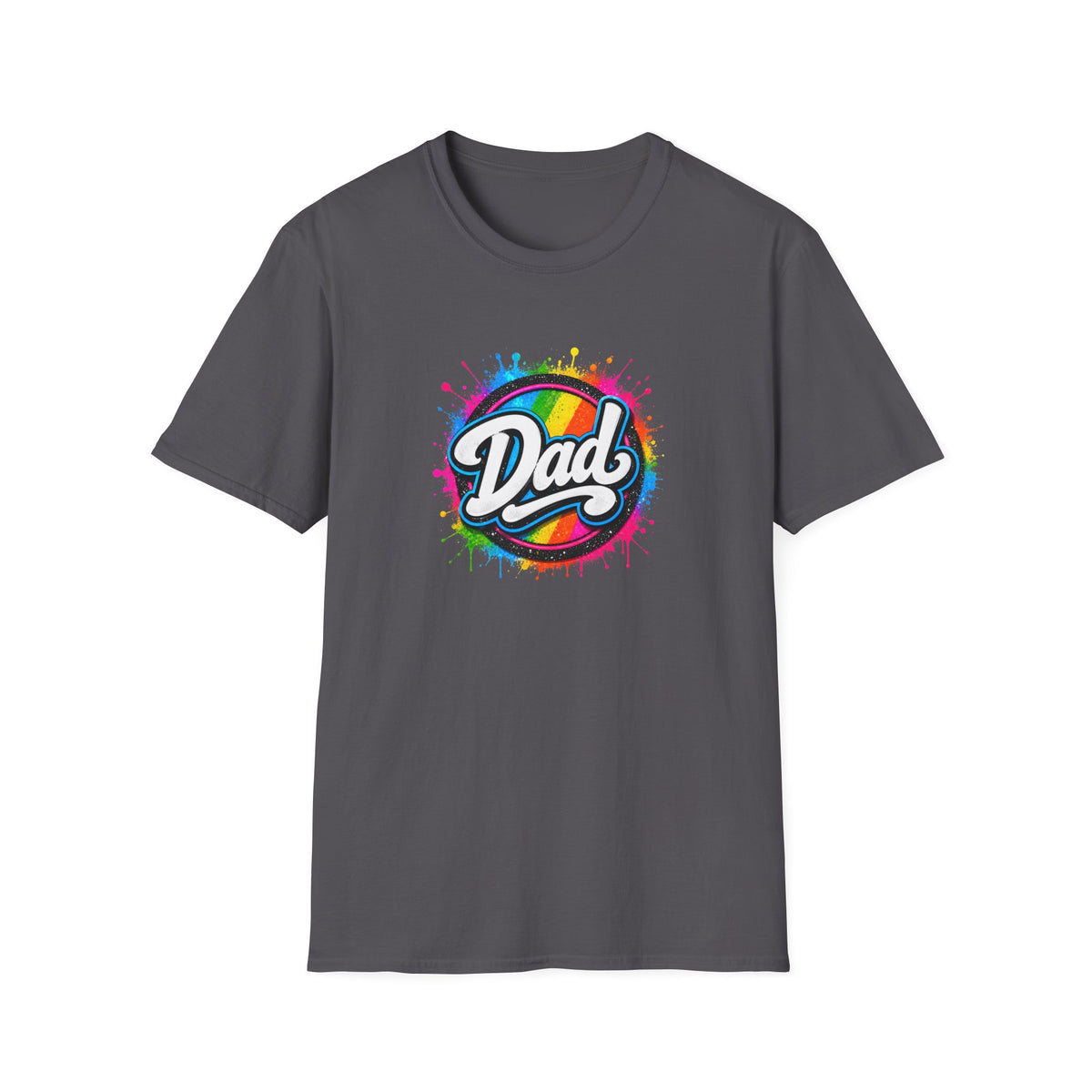 Dad Rainbow Graphic T-Shirt