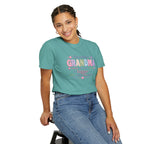 Grandma T-Shirt - "Becoming a Grandma Means My Heart Grows Bigger" - Cute Pastel New Grandma Gift
