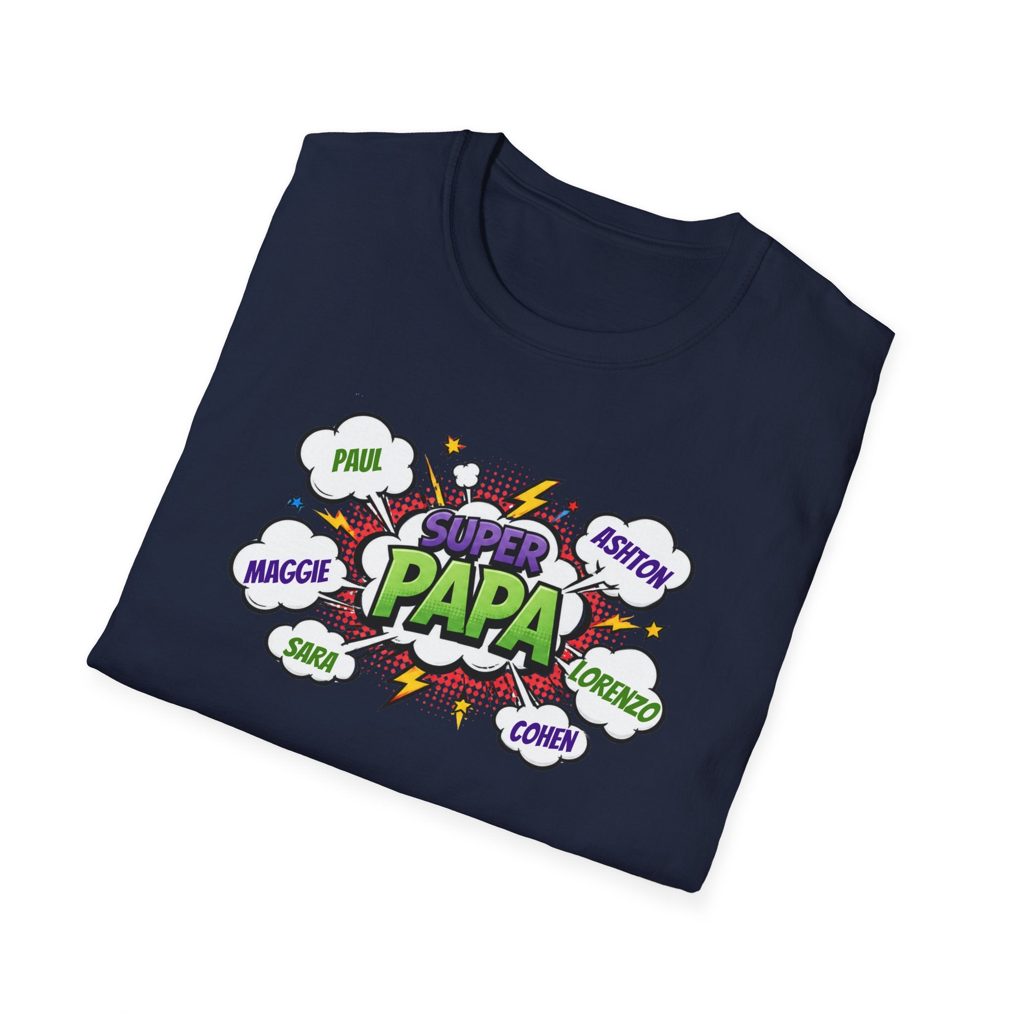 Super Papa Comic T-Shirt — Funny Father’s Day Gift