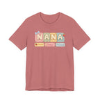 Nana Baby Blocks Tee — Personalized Grandmother Name Shirt
