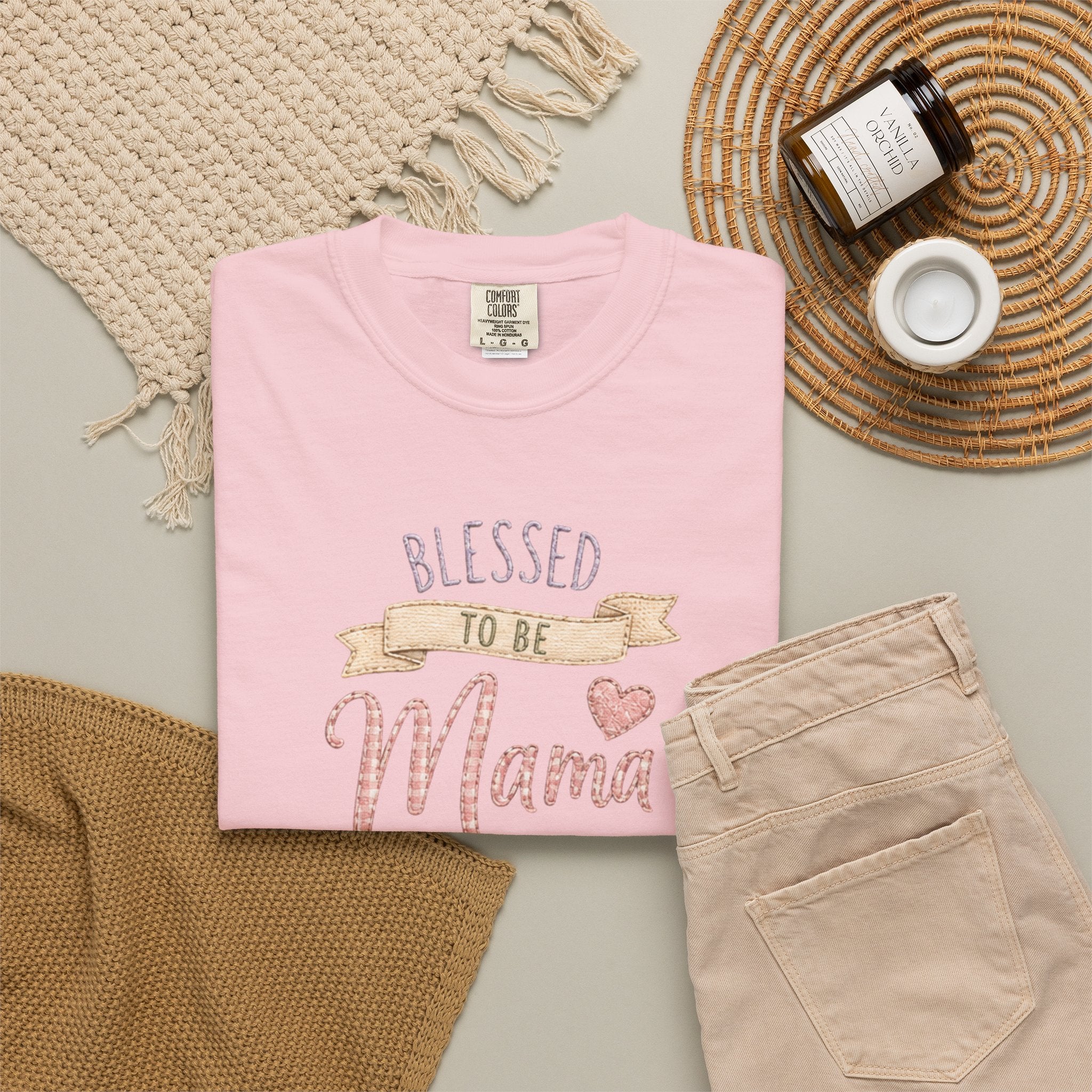 Blessed to Be Mama T-Shirt — Cute Mom Pregnancy Announcement Tee