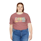 Granny Retro Nameplate T‑Shirt — Personalized Grandma Tee