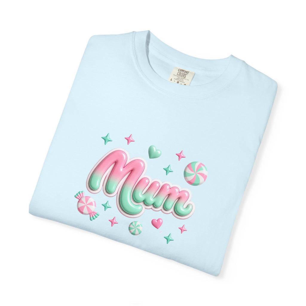 Mum Pastel Candy Script T-Shirt