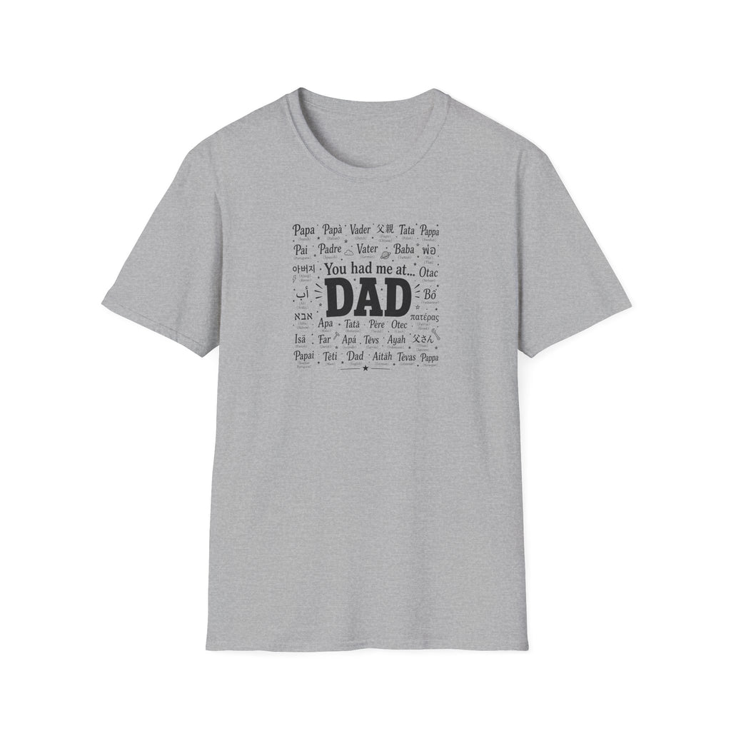 Dad Word Cloud T-Shirt — "You Had Me at Dad" Father's Day Gift