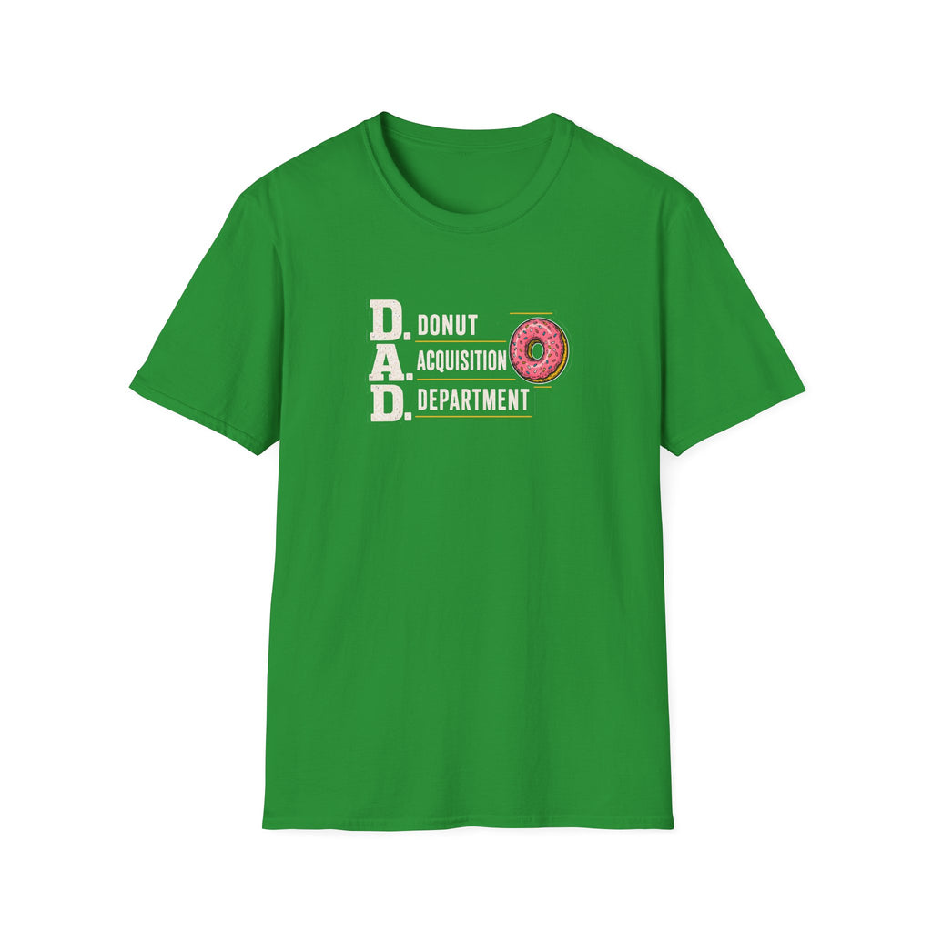 Donut Acquisition Department T-Shirt – D.A.D. Funny Dad Shirt for Donut Lovers
