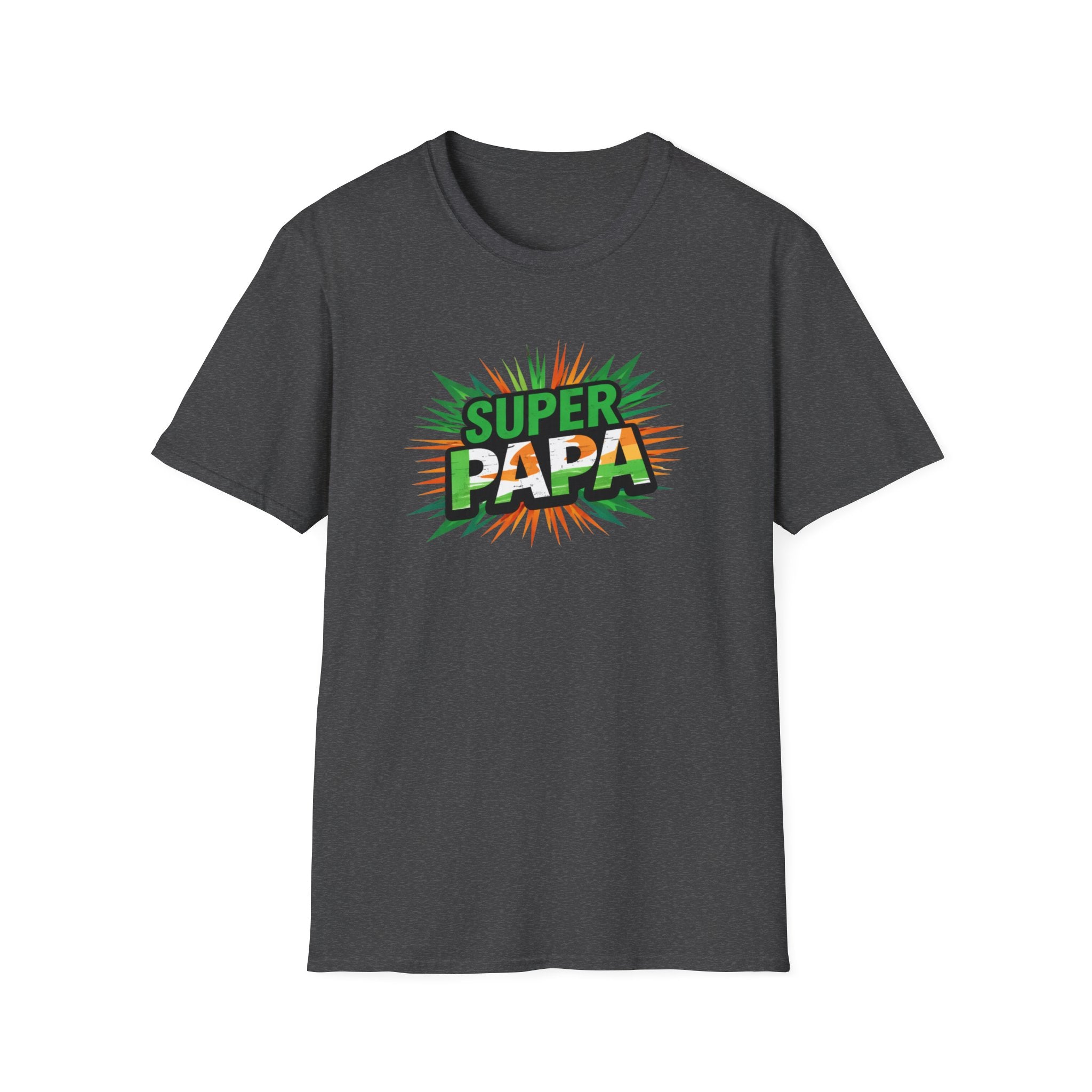 Super Papa Ireland Flag/Irish themed T-Shirt – Comic-Style Father’s Day Tee