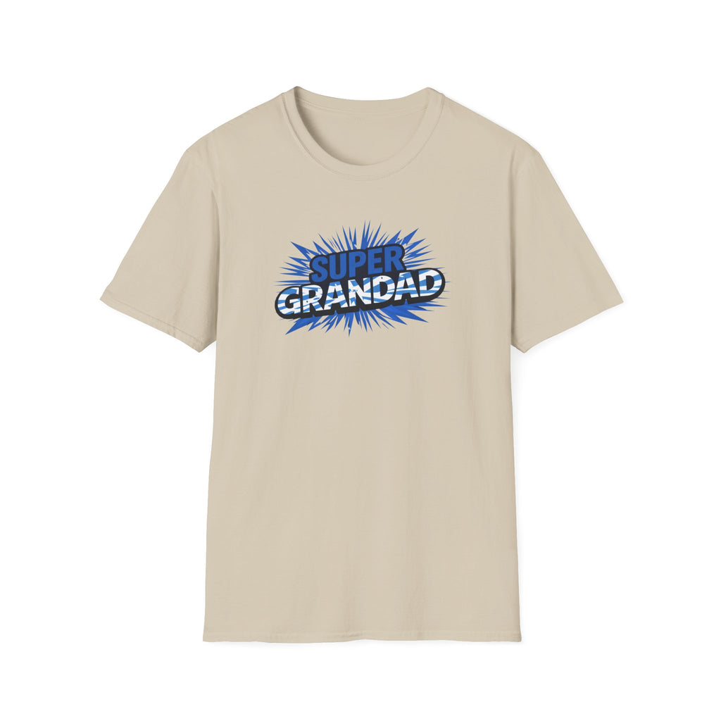 Super Grandad Scotland Flag/Scottish themed T-Shirt — Retro Comic Gift for Grandpa, Father’s Day & Birthday