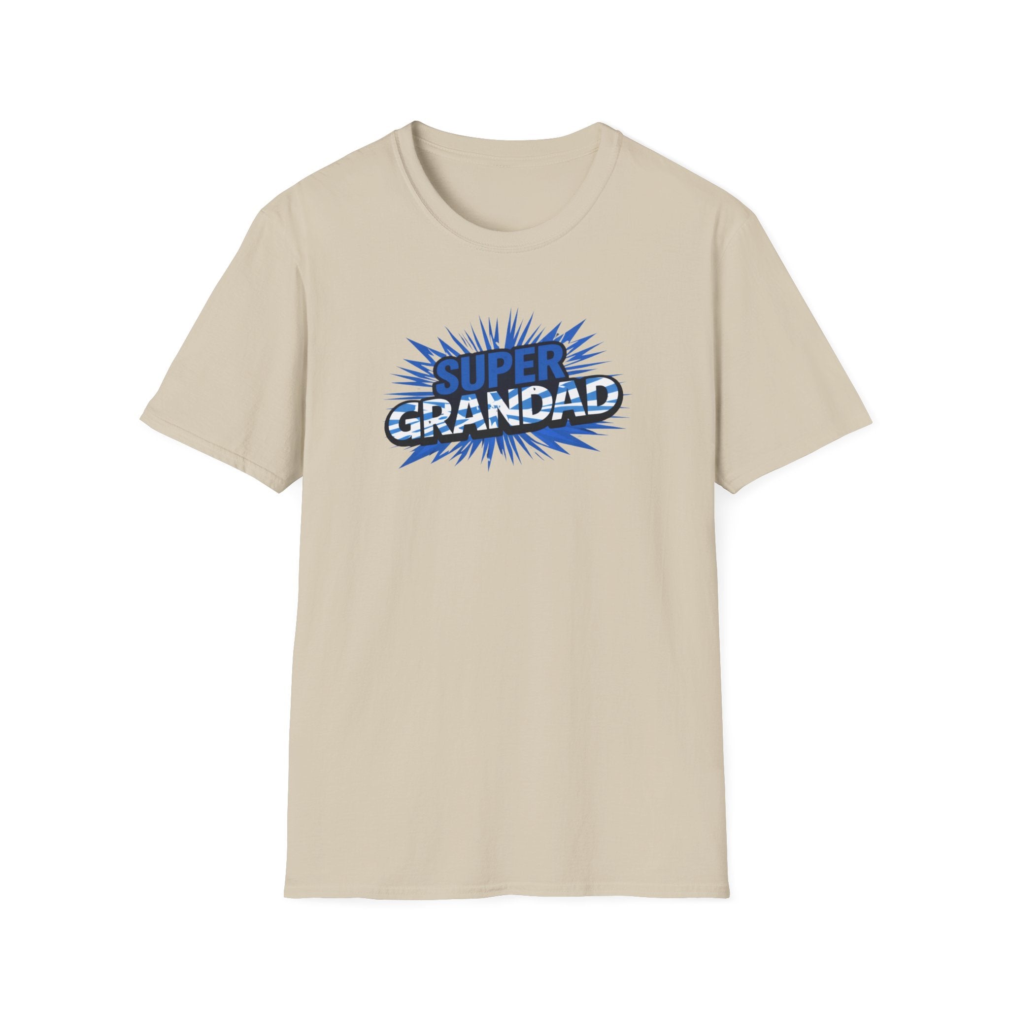 Super Grandad Scotland Flag/Scottish themed T-Shirt — Retro Comic Gift for Grandpa, Father’s Day & Birthday