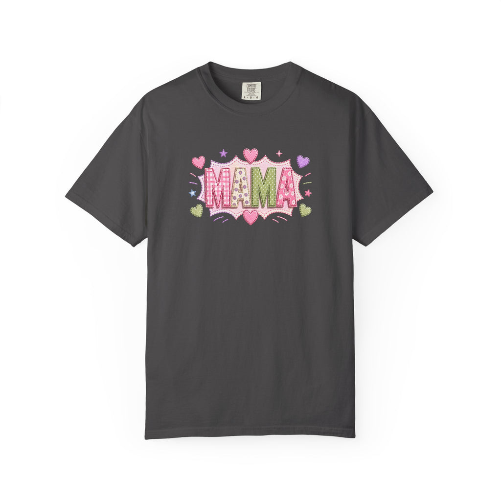 Mama Floral Heart T-Shirt — Cute Pink "MAMA" Mother's Day Tee