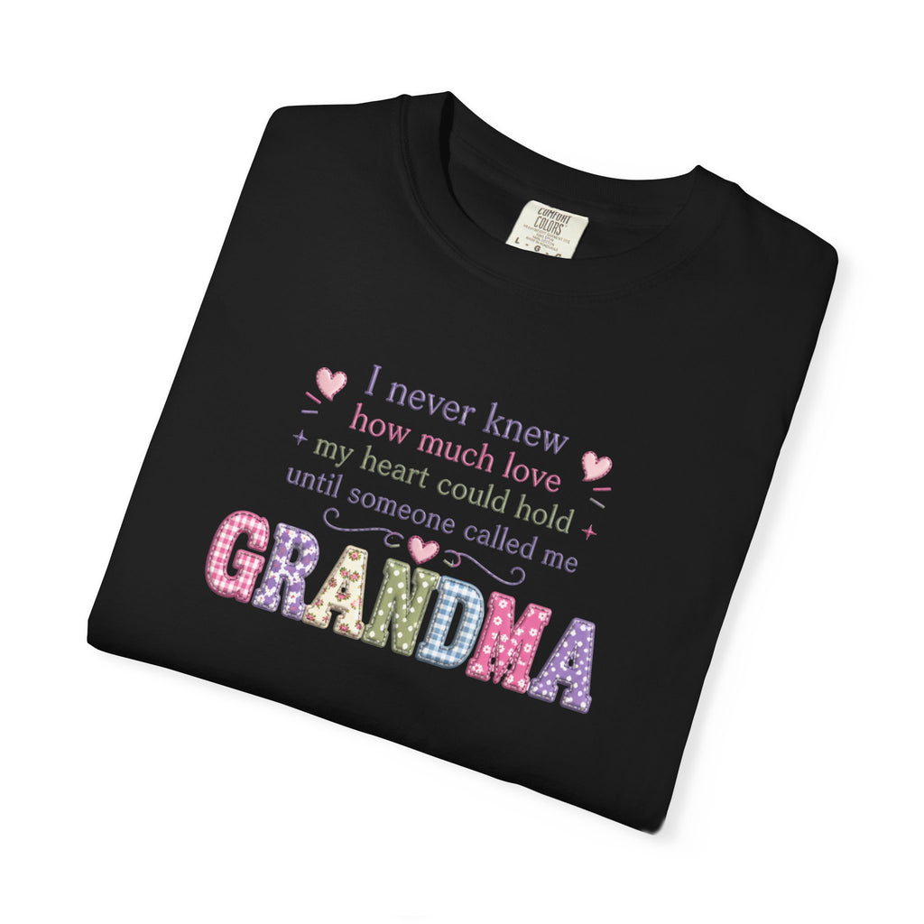 Grandma Floral Lettering T‑Shirt – "I Never Knew How Much Love" Mother's Day Gift
