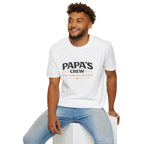 Papa's Crew T-Shirt — "Small Humans, Big Love" Grandpa Gift