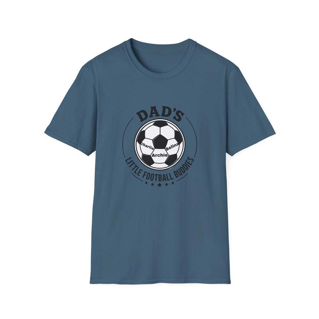 Dad’s Little Football Buddies Tee - Add Names- Personalise