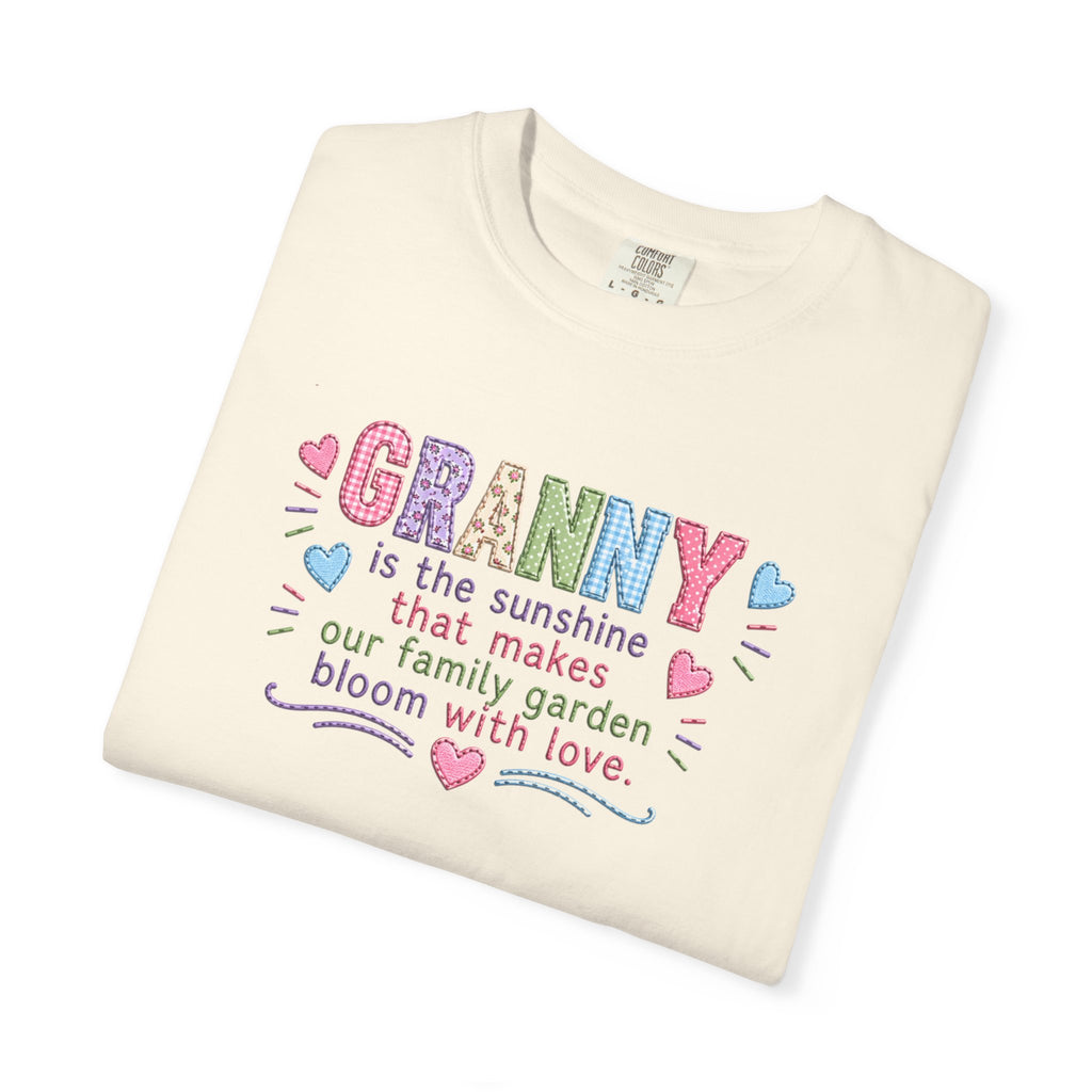 Granny Floral Tee — "Granny is the sunshine that makes our family garden bloom with love"