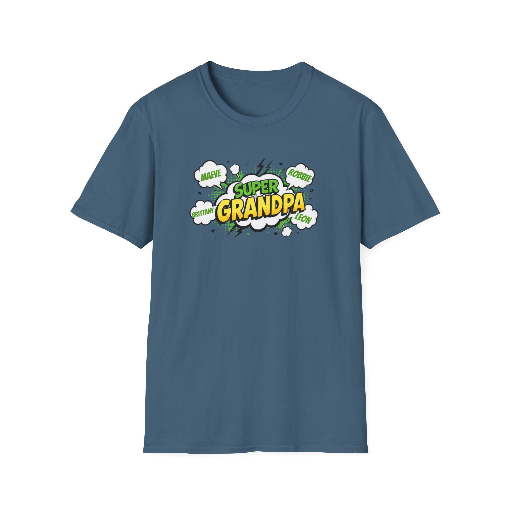 Super Grandpa T-Shirt – Comic Book Style Grandfather Gift