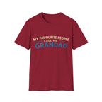 Grandad T-Shirt – “My Favourite People Call Me Grandad” Casual Grandpa Tee