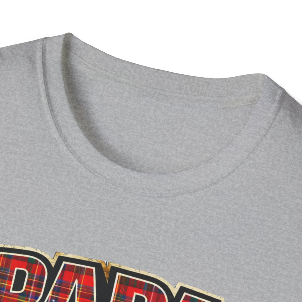 Papa Plaid T-Shirt – "Papa Loves his Little Clan" Grandfather Gift for Father's Day