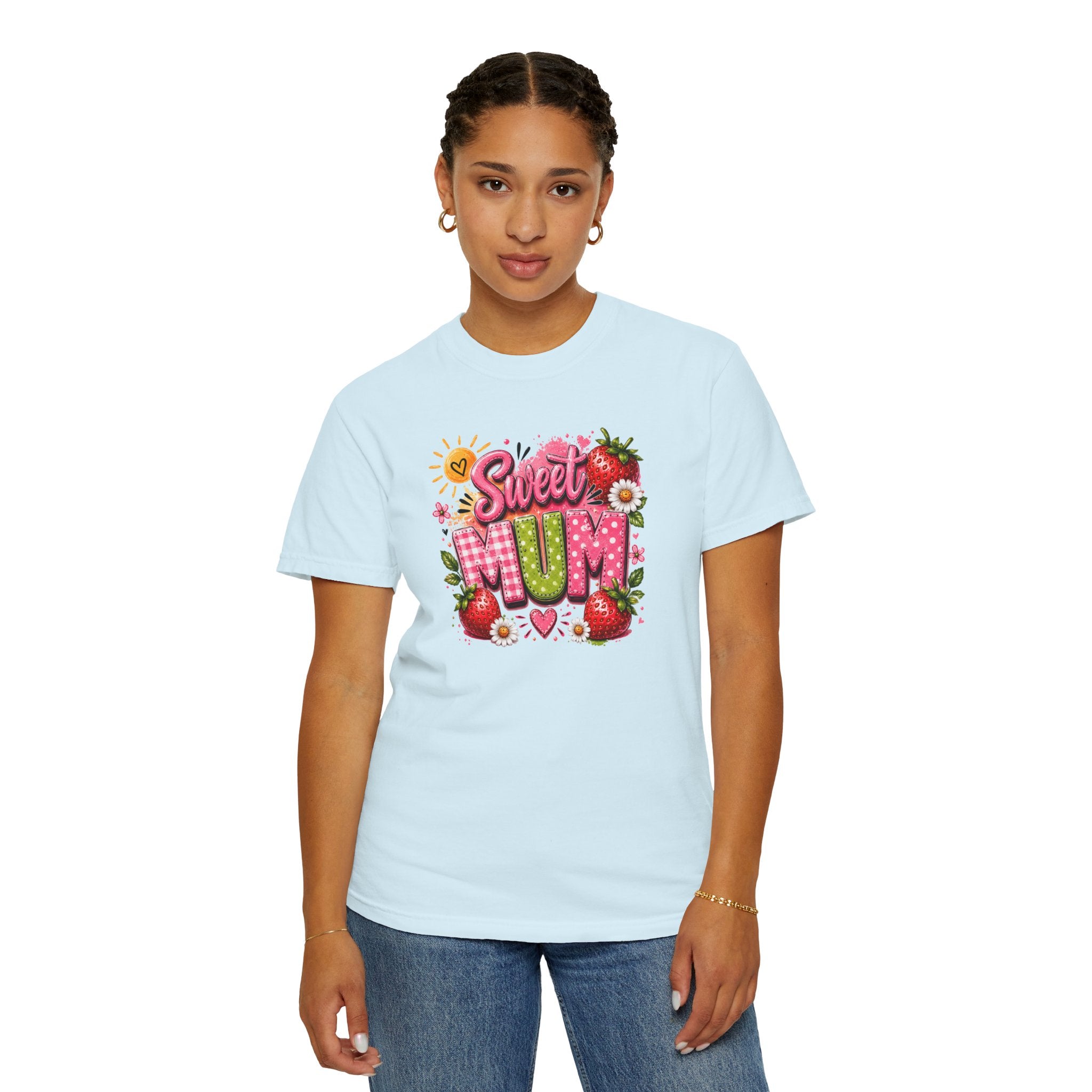 Sweet Mum T-Shirt — Floral Strawberry Mother's Day Tee