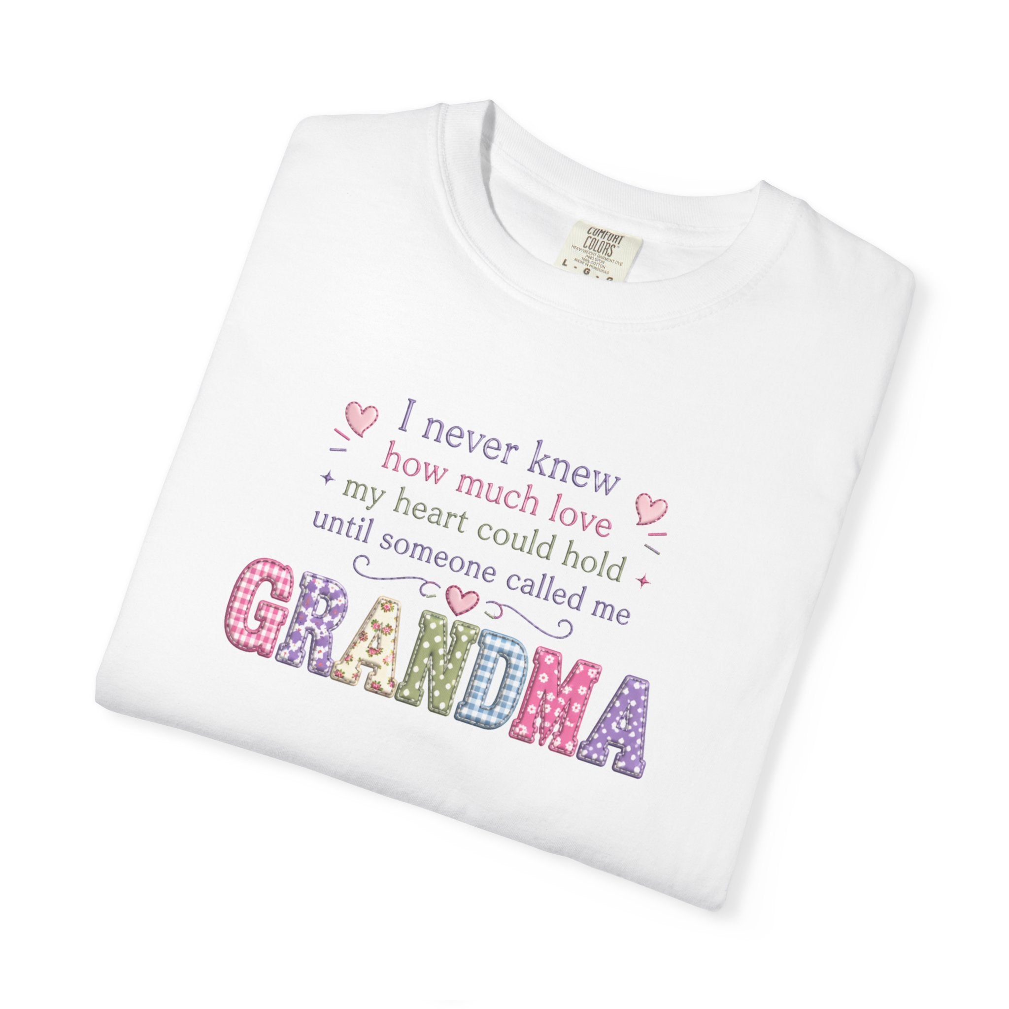 Grandma Floral Lettering T‑Shirt – "I Never Knew How Much Love" Mother's Day Gift