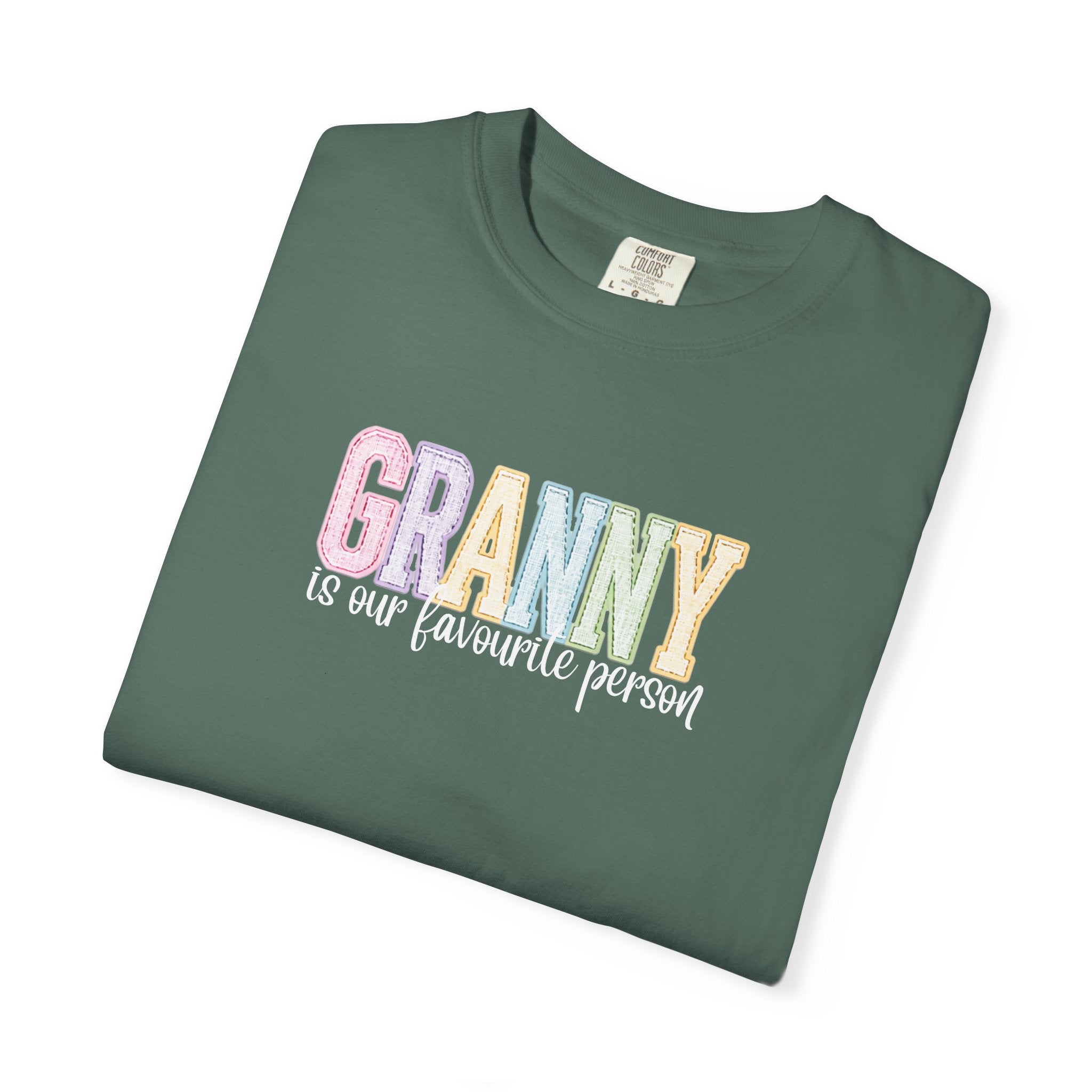 Granny Is Our Favourite Person T-Shirt — Pastel Grandma Gift Tee