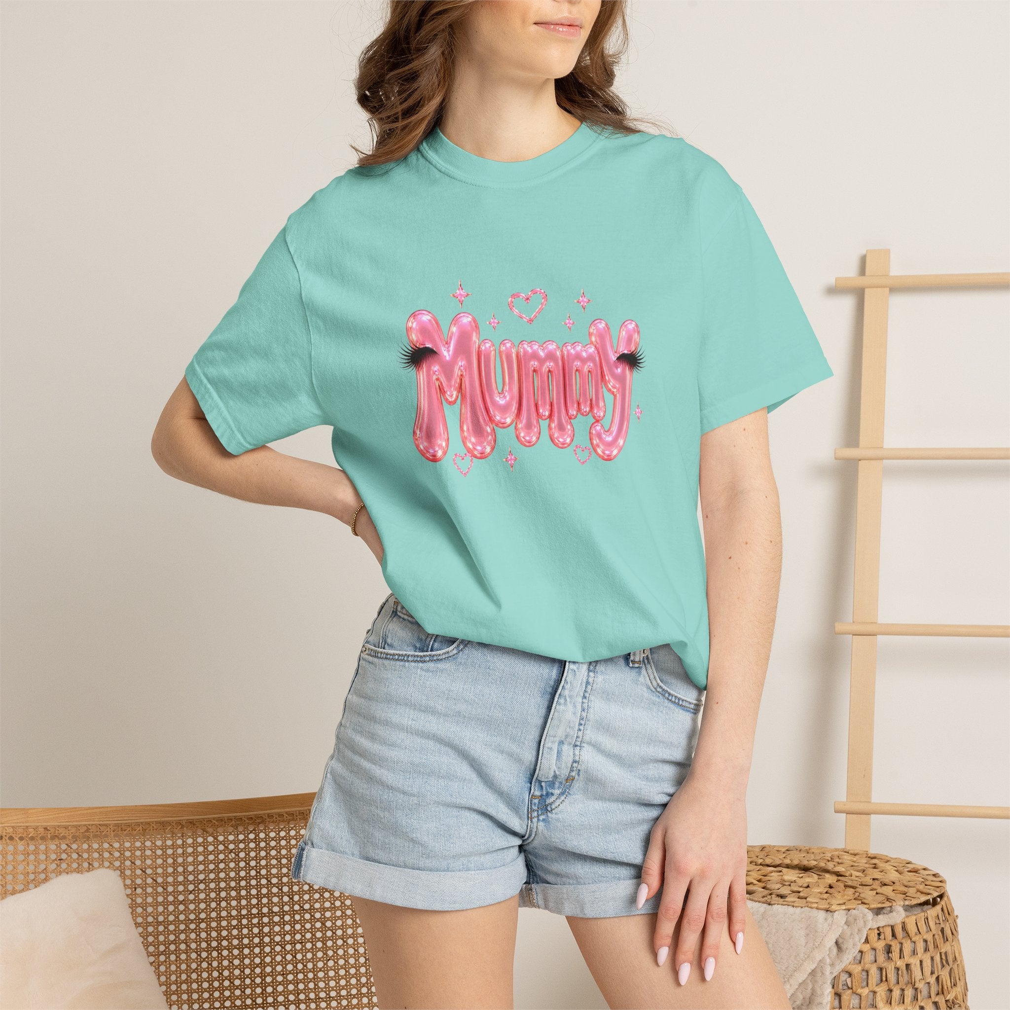MUMMY Pink Balloon Eyelashes T-Shirt