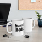Grandad Is The Boss Mug — Funny Grandpa Coffee Cup, Gift for Grandfather, Father's Day & Birthday