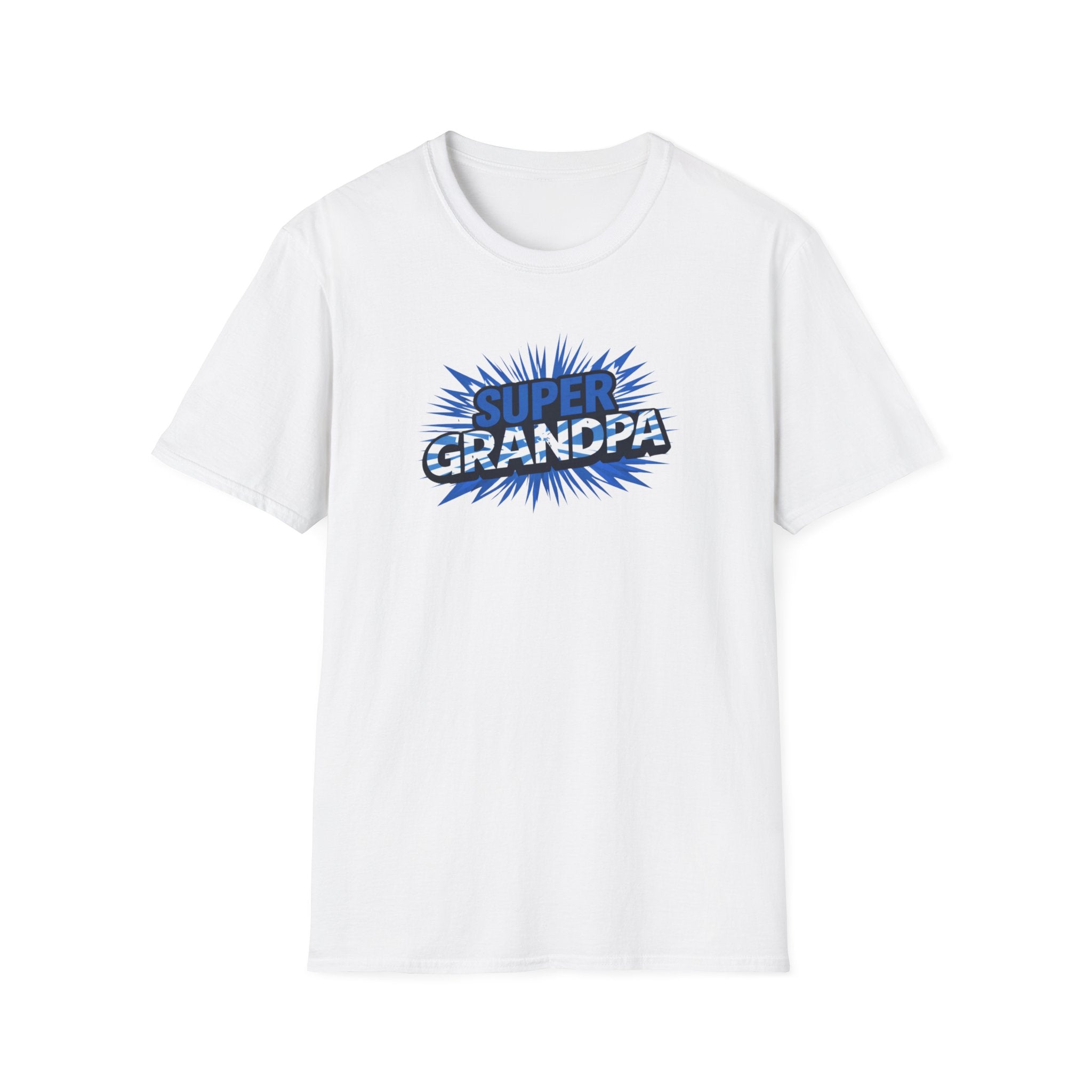 Super Grandpa Scotland Flag/Scottish themed T-Shirt — Retro Comic Father's Day Gift for Grandfathers