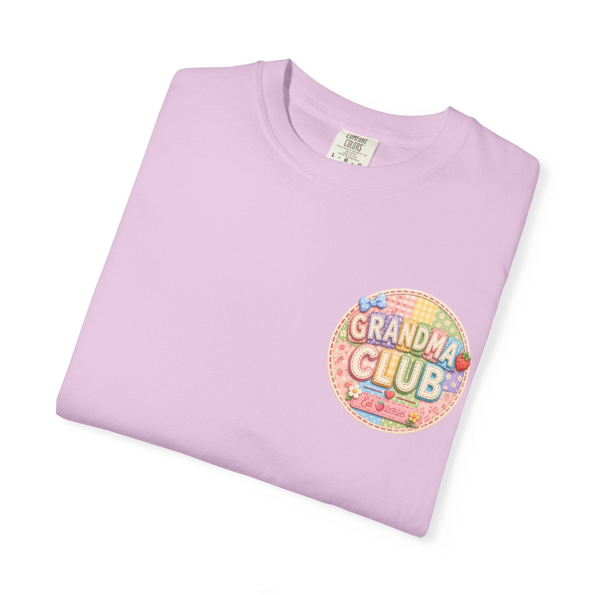 Grandma Club T-Shirt — Retro Floral Graphic
